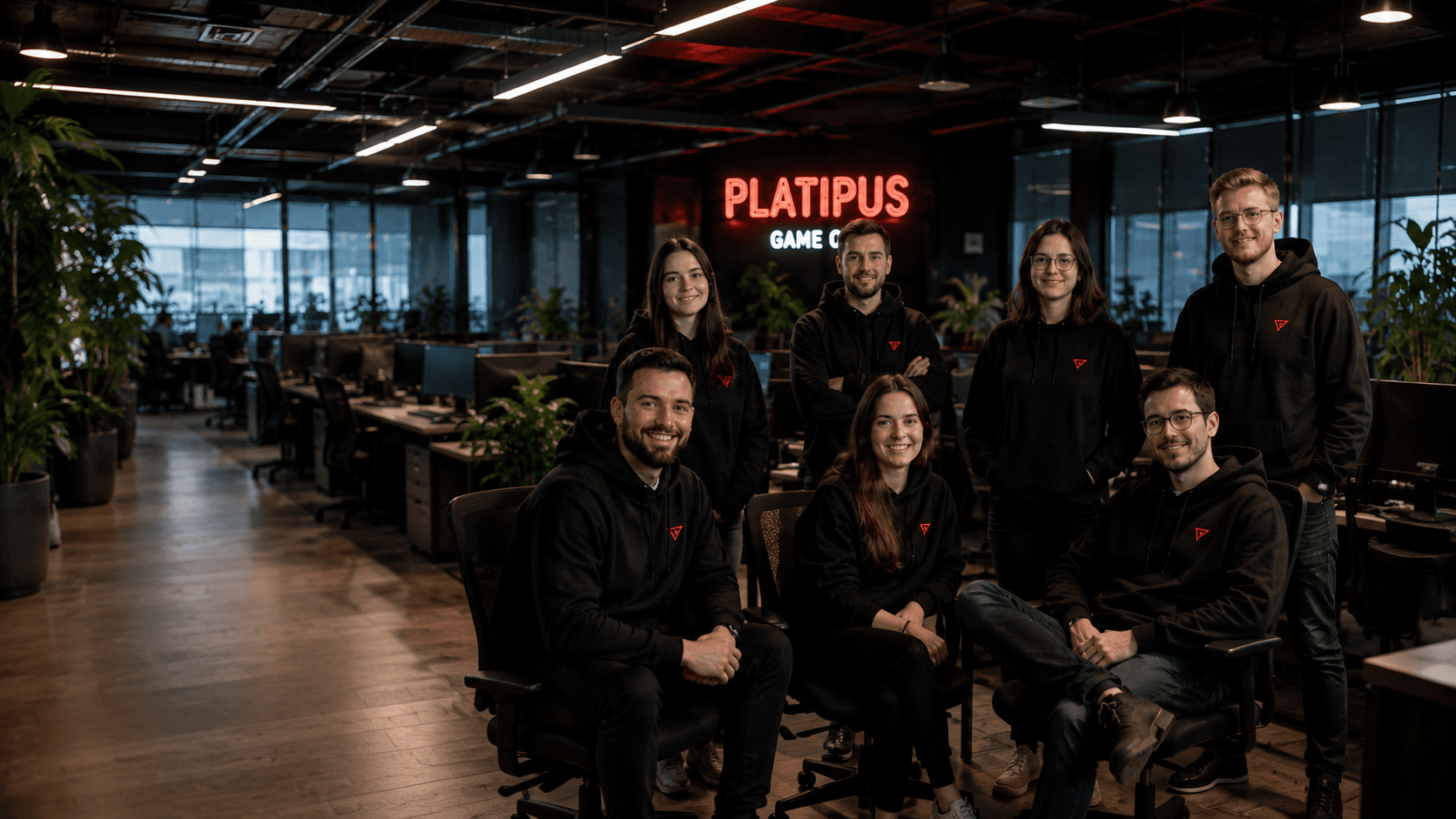 The Platipus team in their studio office
